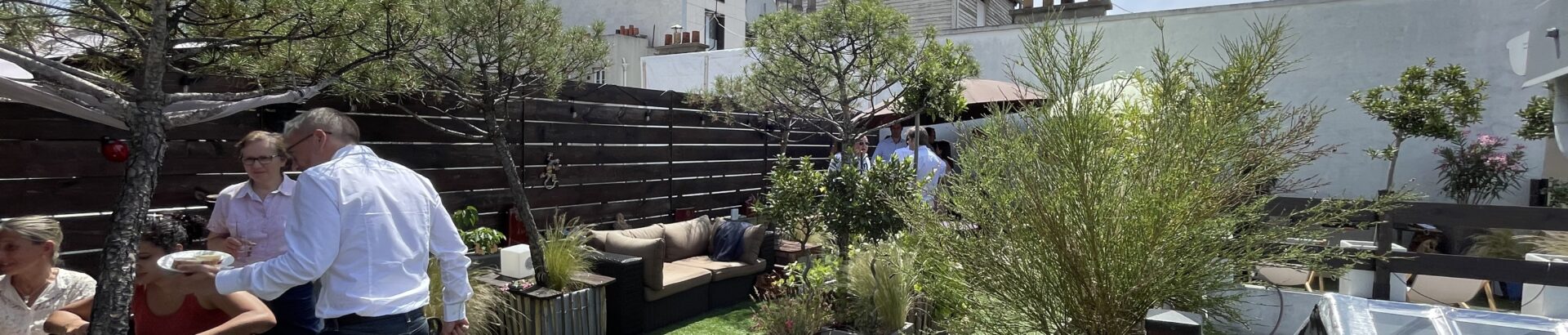 Rooftop du b45 les soirées et les journées au soleil avec votre entreprise